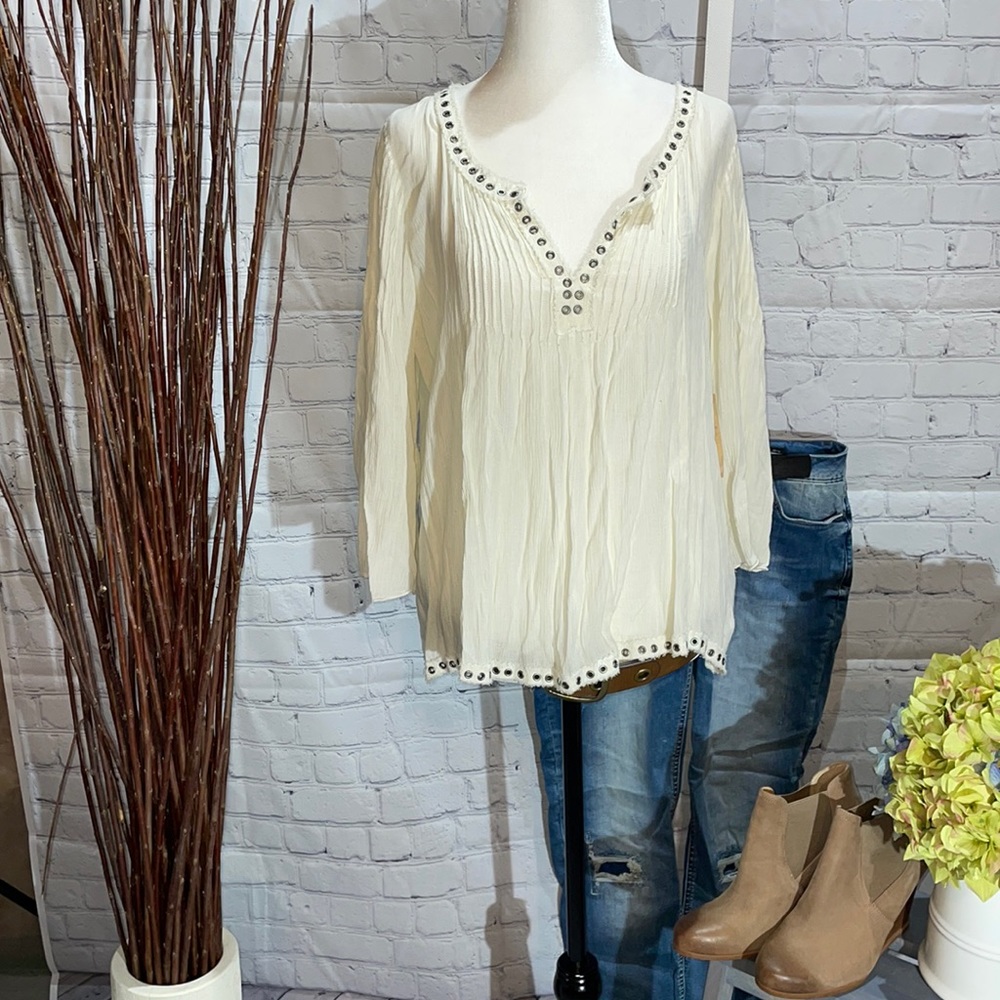 Denim & Supply new with tags boho top with metal grommet details